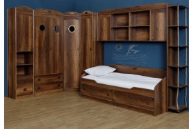 Шкаф комбинированный для одежды «Навигатор» (Дуб Каньон) в Иланском - ilanskij.katalogmebeli.com | фото 3