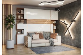 Шкаф-кровать с диваном Дина в Иланском - ilanskij.katalogmebeli.com | фото