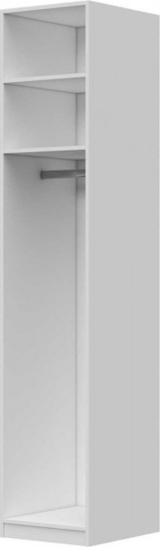 Шкаф ШР-1 без зеркала Вива (Белый/Белый глянец/Платина) в Иланском - ilanskij.katalogmebeli.com | фото 3