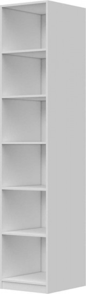 Шкаф ШР-1 зеркало, правый, Вива (Белый/Белый глянец/Платина) в Иланском - ilanskij.katalogmebeli.com | фото 3