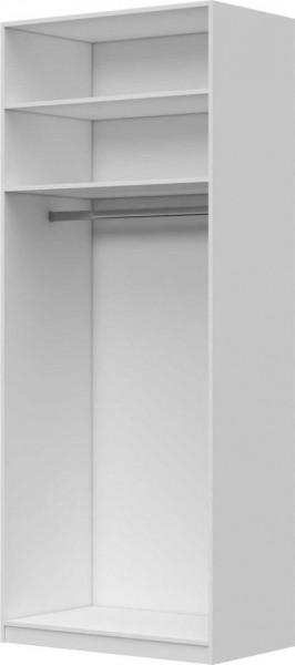 Шкаф ШР-2 зеркало, Вива (Белый/Белый глянец/Платина) в Иланском - ilanskij.katalogmebeli.com | фото 3