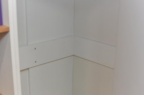 Шкаф угловой «Оксфорд» (Ривьера/Белый с рисунком) в Иланском - ilanskij.katalogmebeli.com | фото 5