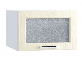 Шкаф верхний горизонтальный со стеклом 510, ШВГС 510 (Клен крем/корпус белый) в Иланском - ilanskij.katalogmebeli.com | фото