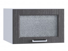 Шкаф верхний горизонтальный со стеклом 510, ШВГС 510 (Клен серый/корпус белый) в Иланском - ilanskij.katalogmebeli.com | фото