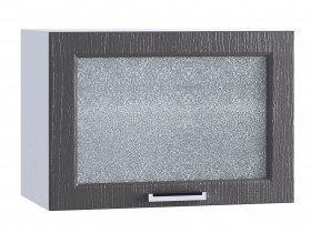Шкаф верхний горизонтальный со стеклом 609, ШВГС 609 (Клен серый/корпус белый) в Иланском - ilanskij.katalogmebeli.com | фото