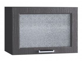 Шкаф верхний горизонтальный со стеклом 609, ШВГС 609 (Клен серый/корпус венге) в Иланском - ilanskij.katalogmebeli.com | фото