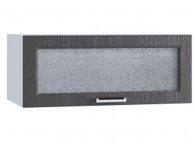 Шкаф верхний горизонтальный со стеклом 810, ШВГС 810 (Клен серый/корпус белый) в Иланском - ilanskij.katalogmebeli.com | фото