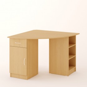 Угловой компьютерный стол 2 (Белёный дуб) в Иланском - ilanskij.katalogmebeli.com | фото