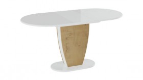 Стол обеденный «Монреаль» Тип 1 (Белый глянец/Бунратти) в Иланском - ilanskij.katalogmebeli.com | фото 2