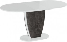 Стол обеденный «Монреаль» Тип 1 (Белый глянец/Моод темный) в Иланском - ilanskij.katalogmebeli.com | фото 2
