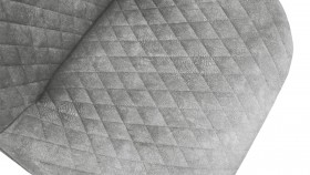 Стул «Оливер» К1С Черный муар/Микровелюр Wellmart Silver в Иланском - ilanskij.katalogmebeli.com | фото 3