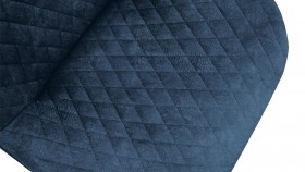 Стул «Оливер» К3 Черный/Микровелюр Wellmart Blue в Иланском - ilanskij.katalogmebeli.com | фото 3