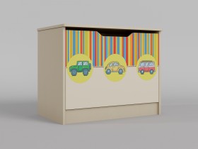 Ящик для игрушек Клаксон (Бежевый/корпус Клен) в Иланском - ilanskij.katalogmebeli.com | фото