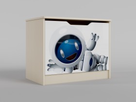 Ящик для игрушек Санни (Белый/корпус Клен) в Иланском - ilanskij.katalogmebeli.com | фото
