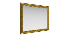 Зеркало навесное "Айрум"/(дуб кальяри / профиль: золото с орнаментом) в Иланском - ilanskij.katalogmebeli.com | фото 1